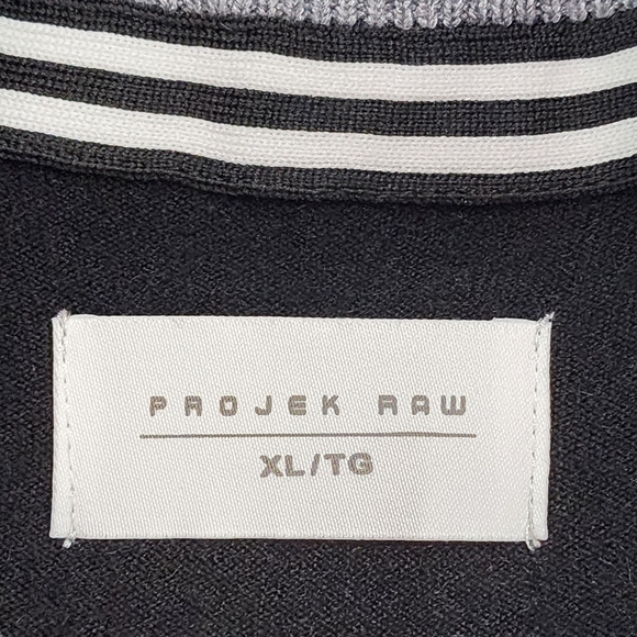 Projek Raw Men's Knit Mock Zip Collar Sweater - Available in Various Sizes - Picture 3 of 8